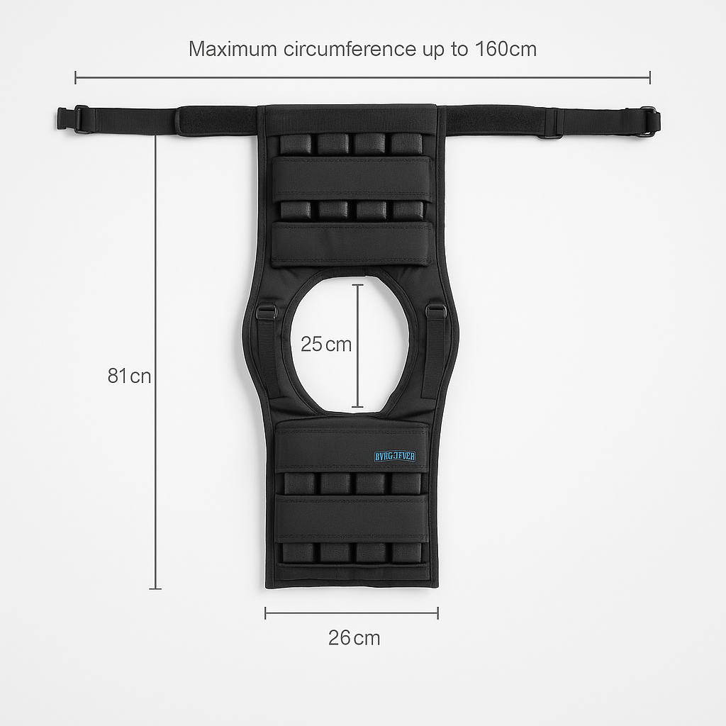 ADJUSTABLE WORKOUT WEIGHT VEST (12-30 LBS)