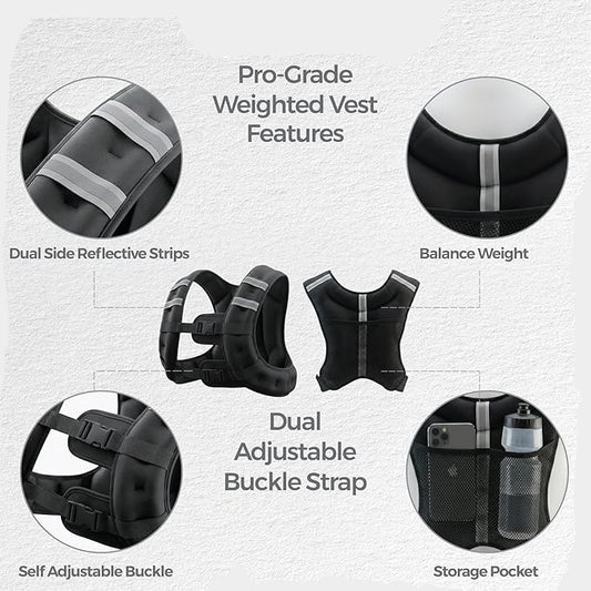 15LB Running Vest | Burn Fat, Build Endurance & Strength